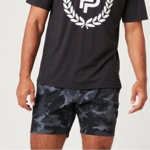 Flint Park Men's Advantage Short (UnLined), Black Camouflage Shorts, Size XL NWT